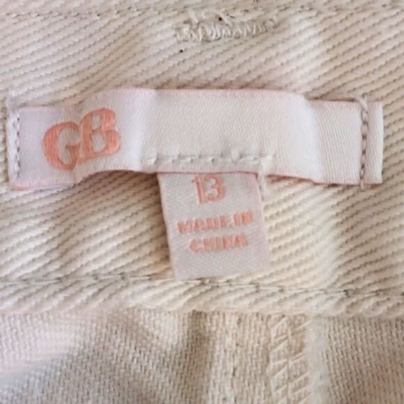 Gianni Bini Cream Straight Wide Leg High Waist Jeans Sz 13 (NWOT) - Picture 9 of 10